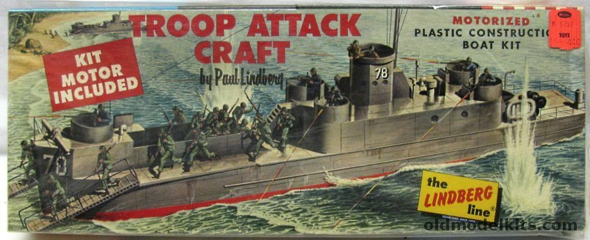 Lindberg 1/150 Motorized Troop Attack Craft (LSI Infantry Landing Ship), 779M-129 plastic model kit